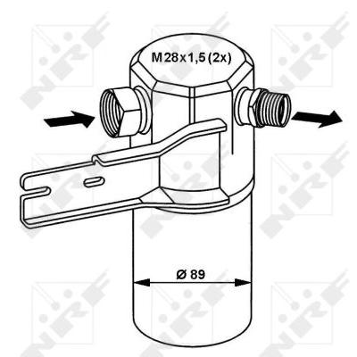 NRF Trockner, Klimaanlage EASY FIT 33132 für Audi