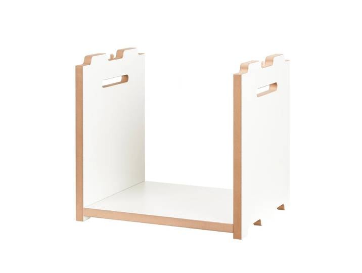 Tojo - halbstark Regalsystem, Anbaumodul, weiss