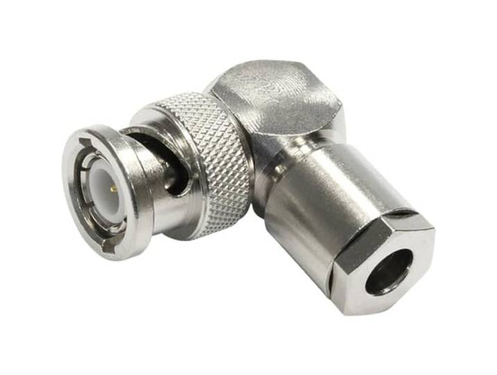 Telegaertner J01000A0006 J01000A0006 BNC-connectorstekker, haaks 50Ω 1 stuk