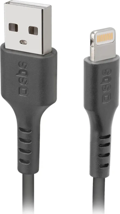 SBS USB Datenkabel mit Lightning-Anschluss (1m), schwarz