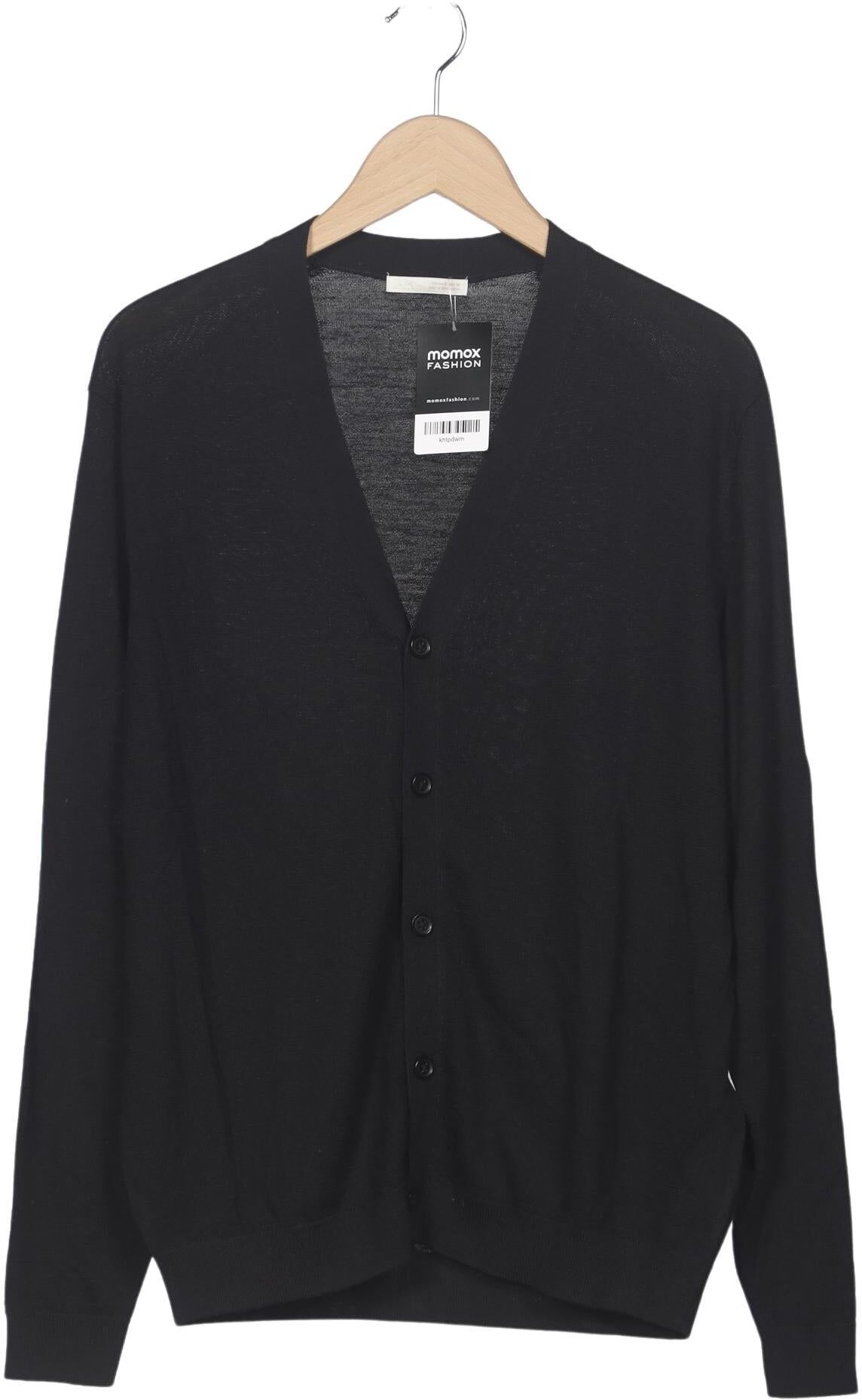 Zara Herren Strickjacke, Schwarz, Gr. M, Wolle - Second Hand