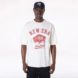NEW ERA Graphic Oversized T-Shirt - Weiß - M