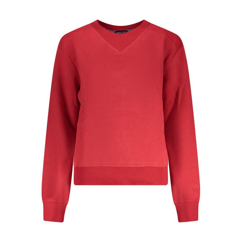 North Sails Rode Katoenen Dames Sweatshirt