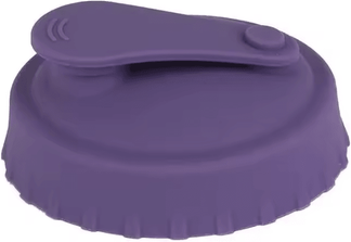 Inspire Curations Reusable Silicone Soda Can Lid Set For Standard Beverage Cans purple