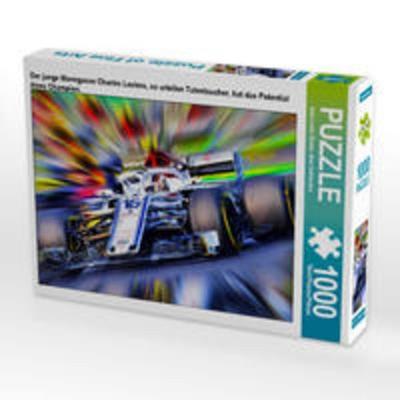 CALVENDO Puzzle Der junge Monegasse Charles Leclerc, so urteilen Talentsucher, hat das Potential eines Champion. 1000 Teile Lege-Größe 64 x 48 cm Foto