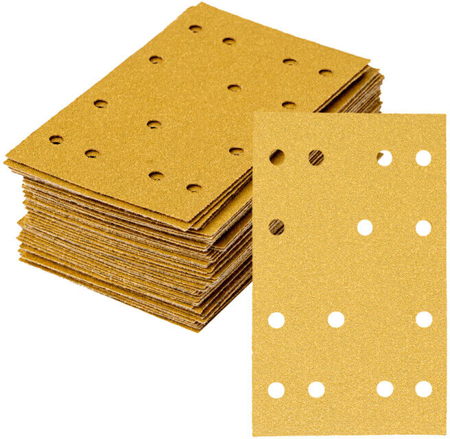 Bande abrasive STIER universelle 80 x 133 / P80 / 14 trous, 50 pièces 50x (905221)