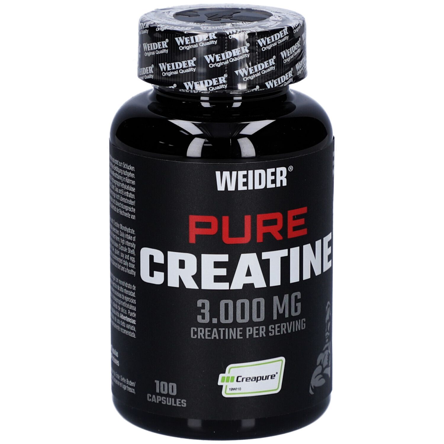 Pure Creatine Capsules (100) Unflavoured 100 St Kapseln