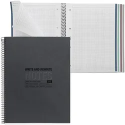 MIQUELRIUS Eco Design Collegeblock DIN A4 kariert schwarz