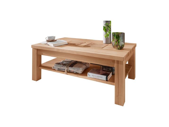 Couchtisch Massivholz Kernbuche geölt 118 x 70 cm - LUIS