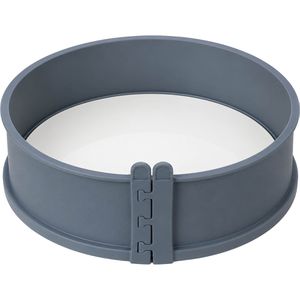 Decocino Backform aus Silikon, Ø 26 cm, anthrazit, mit Porzellanboden, Springform