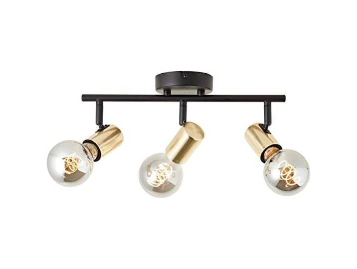 Brilliant Kerry 3-Flachstrahler Schwarz/Bronze, Metall, 3x A60, E27, 40 W, LED, Weiß, 1 Stück, Energieeffizient