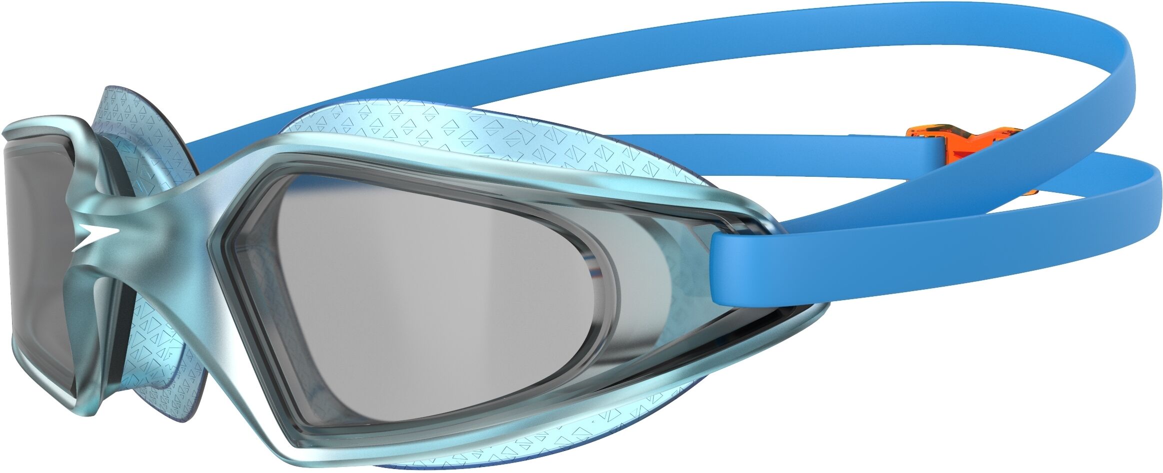 Schwimmbrille SPEEDO "HYDROPULSE GOG JU BLUE/SMOKE", blau (blau, smoke), Sportbrillen, Kinder, Schwimmbrille, für sportliche Aktivitäten im Wasser, leichtes Design, komfortabel blau, smoke Einheitsgröße