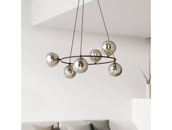 Glas Hängelampe Glassy EMIBIG LIGHTING, dimmbar, schwarz, für Wohn- / Esszimmer, Glas, Modern, Pendelleuchte