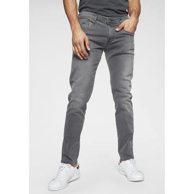 Slim-fit-Jeans REPLAY "Anbass Superstretch", Herren, Gr. 30, Länge 34, grau, Denim/Jeans, Obermaterial: 98% Baumwolle, 2% Elasthan, slim fit lang, Jeans Slim-fit-Jeans, elastisch, Topseller
