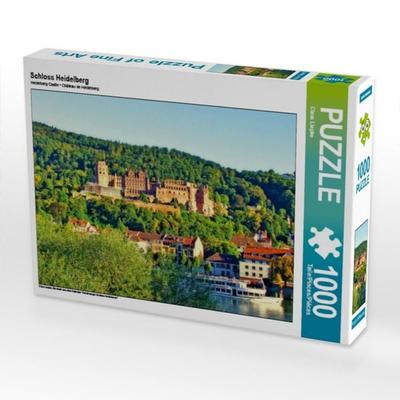 CALVENDO Puzzle Schloss Heidelberg 1000 Teile Puzzle quer | 1000 Teile Lege-Größe 64 × 48 cm Foto-Puzzle für glückliche Stunden
