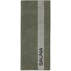 Saunatuch SAUNA (BL 80x200 cm) - grün - BL 80x200 cm