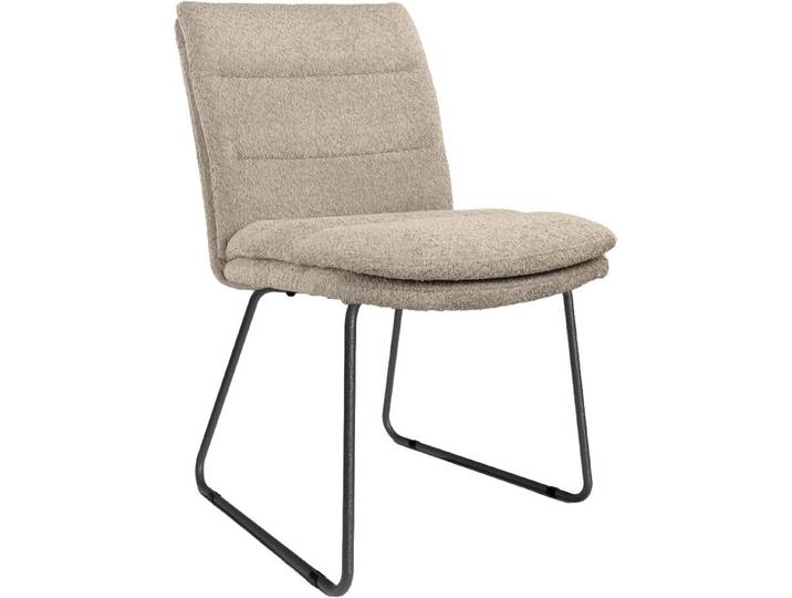 Johann Jakob Polsterstuhl METRO, beige, Stoff