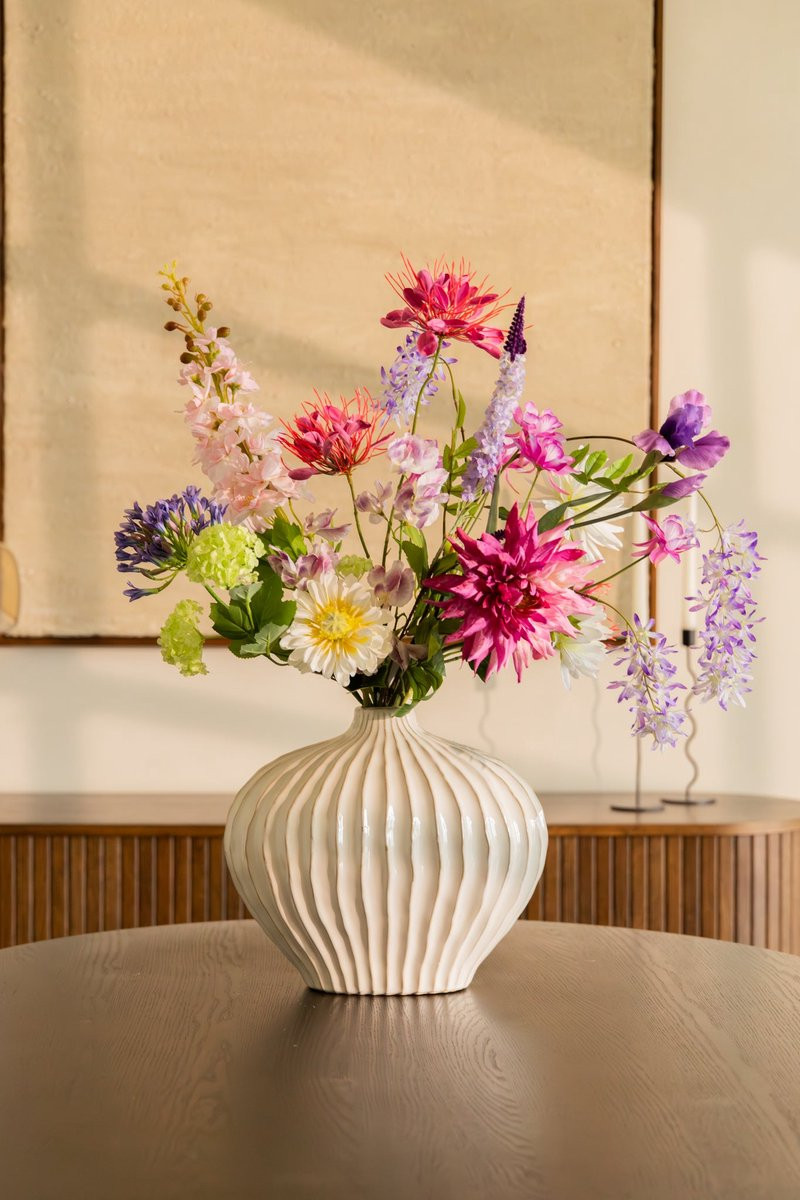 PrettyPlants Kunstboeket Lavender Lullaby met zijden bloemen
