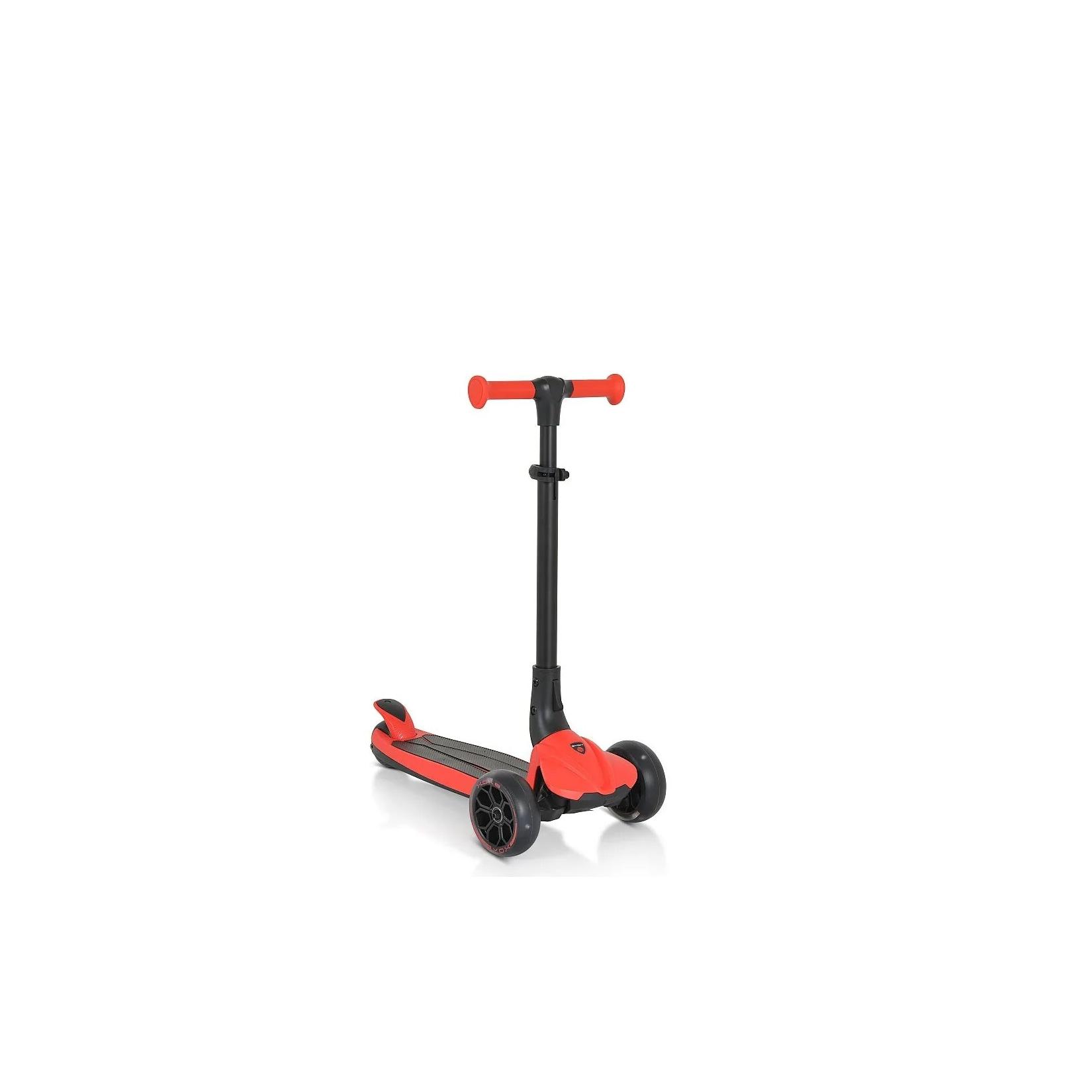 Byox Kinderroller Bolt 3 Räder, höhenverstellbar, klappbar, PU-Räder, ABEC-9 rot