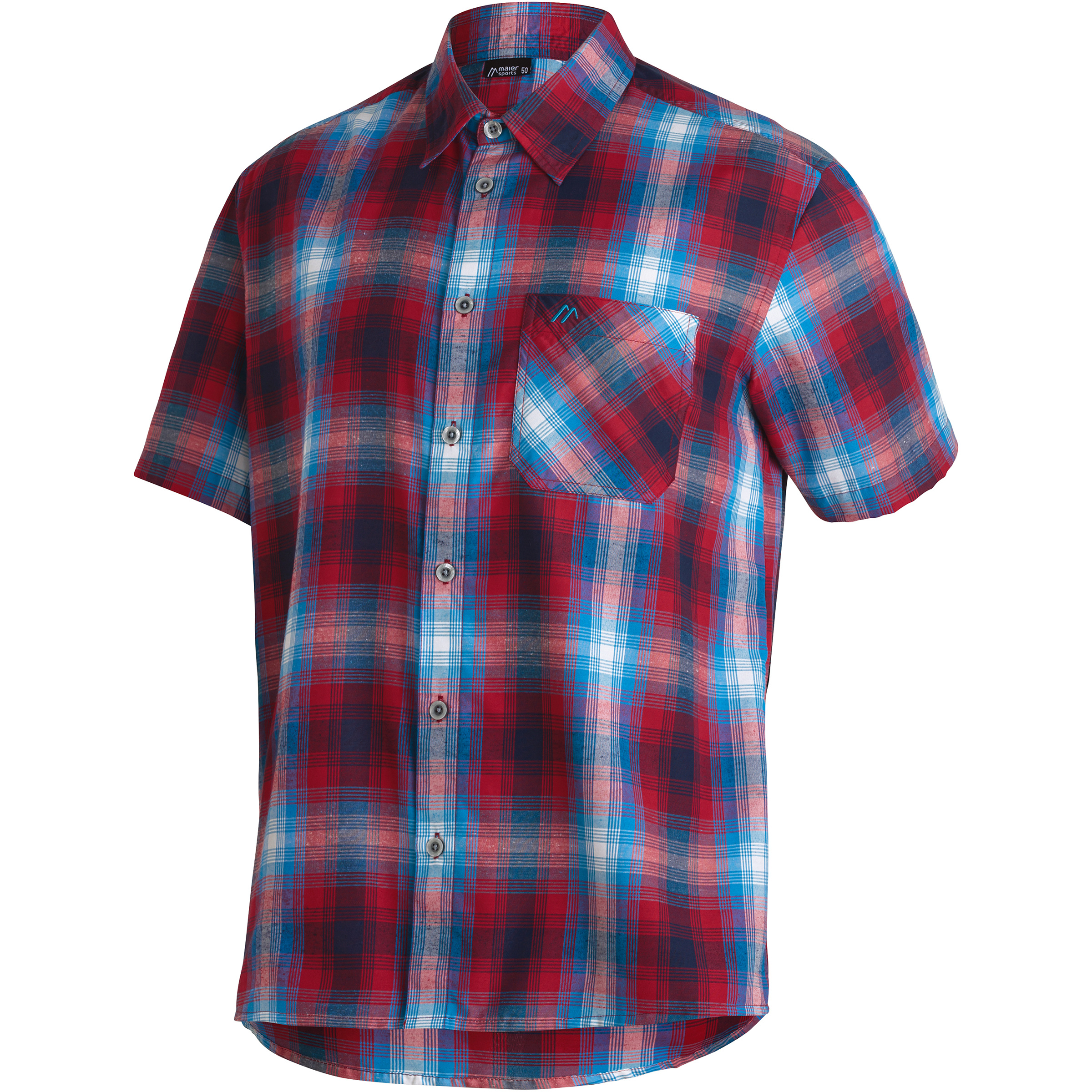 Maier Sports Mauro Herren Hemden rot Größe 8XL Camping Elastisch