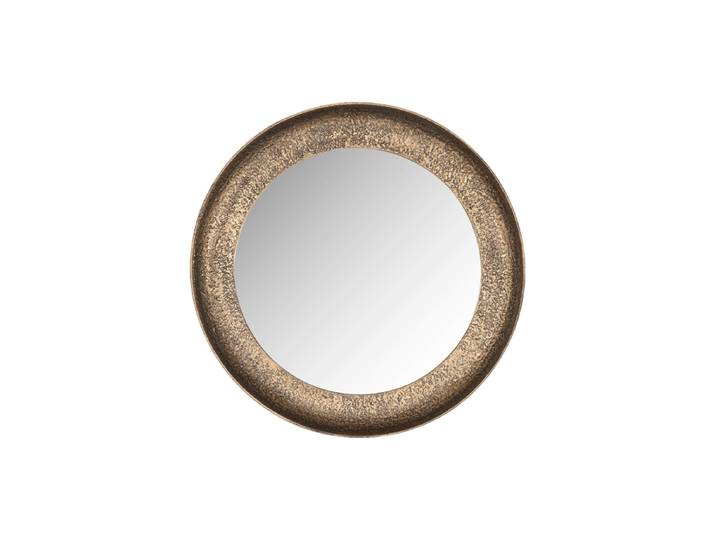 Grosser, runder Design Wandspiegel „Laraya“ Gold Richmond Interiors