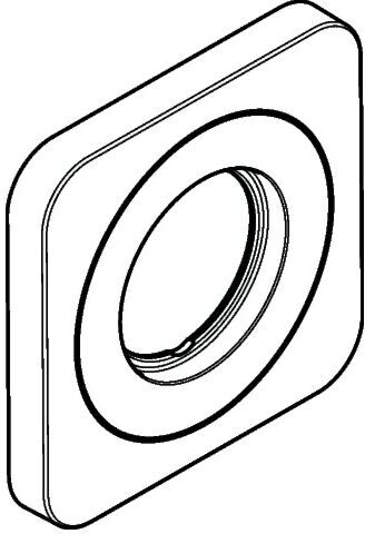 Hansgrohe Rosette f.Auslauf Waschtischmischer 98960000 UP Axor Citterio M chrom