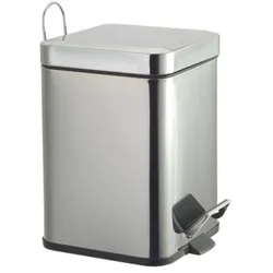 Bravat Kosmetikeimer Soft-Close - eckig, chrom
