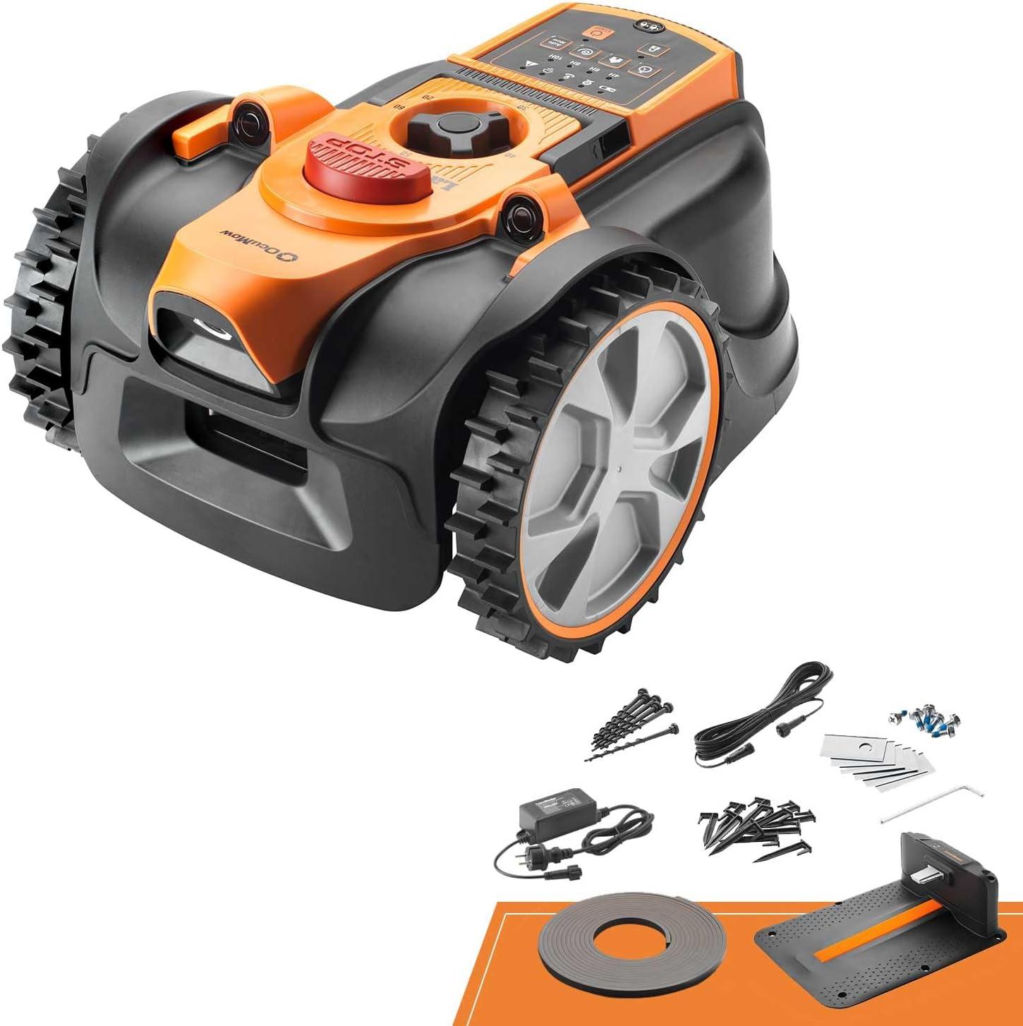 Lawnmaster OcuMow Rasenmu her Roboter M?hroboter ohne Begrenzungskabel bis 300 m2, Smarte Hindernisvermeidung, Smarte Hindernisvermeidung