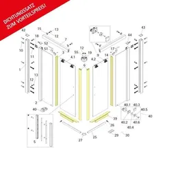 Schulte Dichtungssatz für 8/6 mm Eckeinstieg II ohne.. - Duschkabine