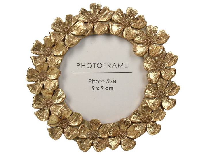 Bilderrahmen Natural & Feminine Glamour gold Polyresin/Glas
