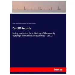 Cardiff Records, Belletristik von John Hobson Matthews, Cardiff Wales Records Committee