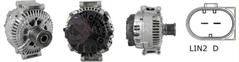 CASCO CAL15322GS Lichtmaschine Generator LiMa 180A 12V passend für MERCEDES-BENZ M-Klasse (W164) G-Klasse SUV (W463) R-Klasse (W251, V251) GL (X164)