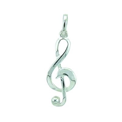 Kette mit Anhänger ADELIA´S "Damen 925 Silber Anhänger Notenschlüssel", silber, Halsketten, Damen, Silber 925 (Sterlingsilber), Schmuckset - Set mit Halskette