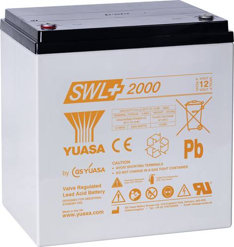 Yuasa SWL+2000 Bleiakku Blei-Vlies (AGM) 57.6Ah 12V 1St.