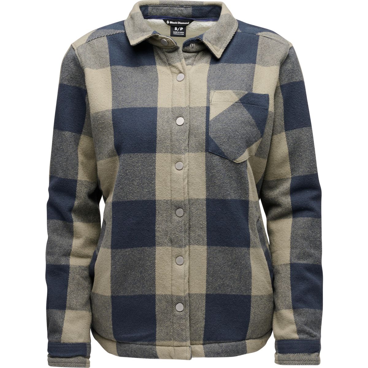 Black Diamond W Project Lined Flannel charcoal-pine smoke (9626) LRG AP7440689626LRG1