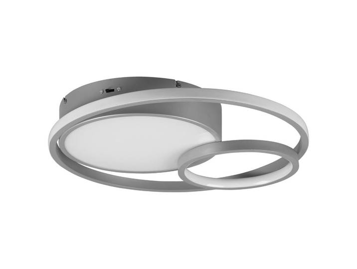 P & B Led-Deckenleuchte, Titanfarben, Metall, 9.5 cm, Lampen & Leuchten, LED Beleuchtung, LED-Deckenleuchten