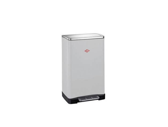 Wesco Abfallsammler BIG Double Boy, Hellgrau, Kunststoff, 2x18 L, 40.5x65x34.5 cm, Made in Germany, Küchen, Küchenausstattung, Mülleimer