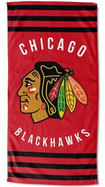 The Northwest Group, LLC NHL 720 Blackhawks Stripe Beach Towel - 30x60