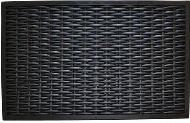 Wrought Iron Rubber Woven Doormat