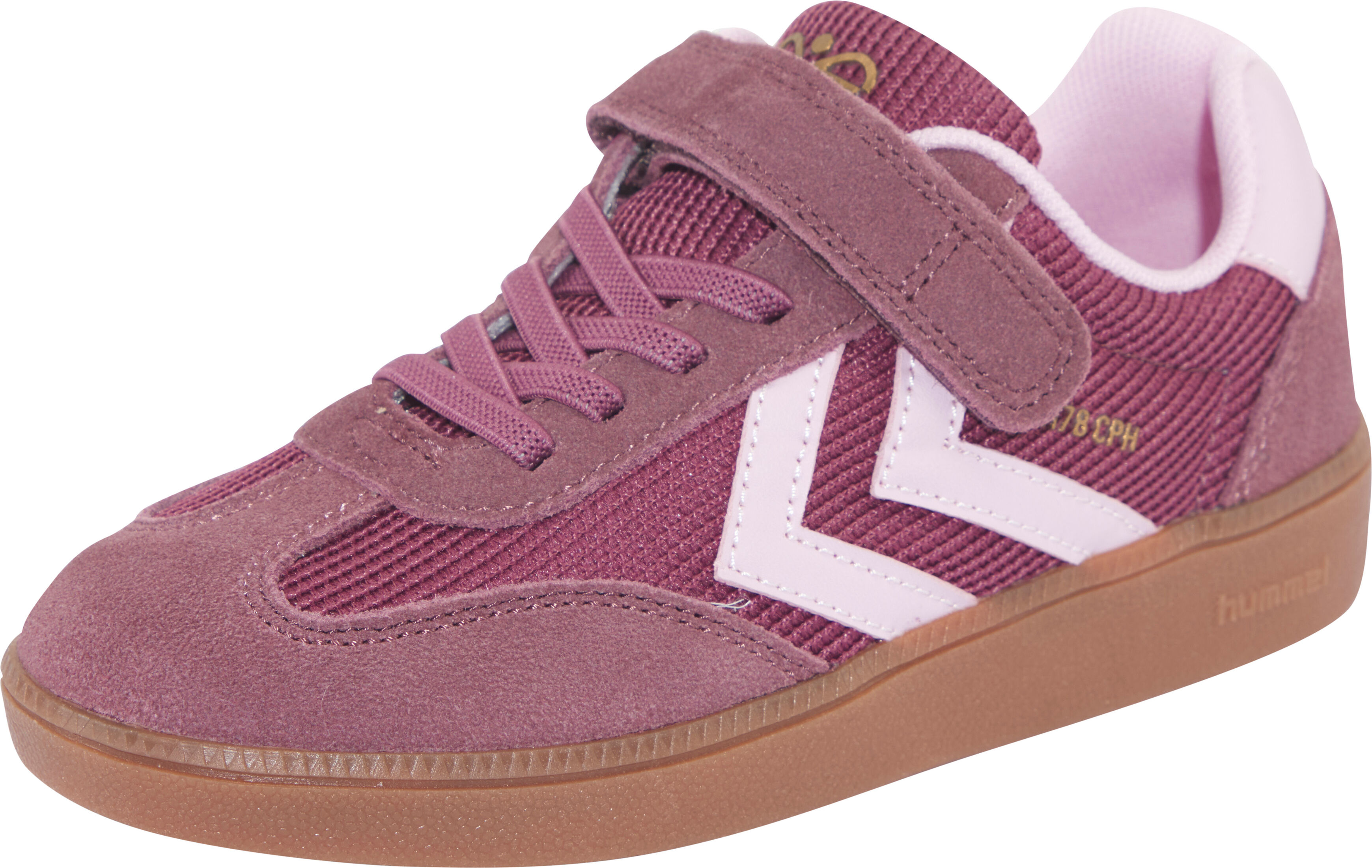 Sneaker HUMMEL "VM78 CPH JR", Jungen, Gr. 26, Textil, rosa (nocturne), Leder, Mesh, Schuhe Sneaker, mit elastischen Schnürsenkeln, niedrige Schuhhöhe nocturne 26, Textil