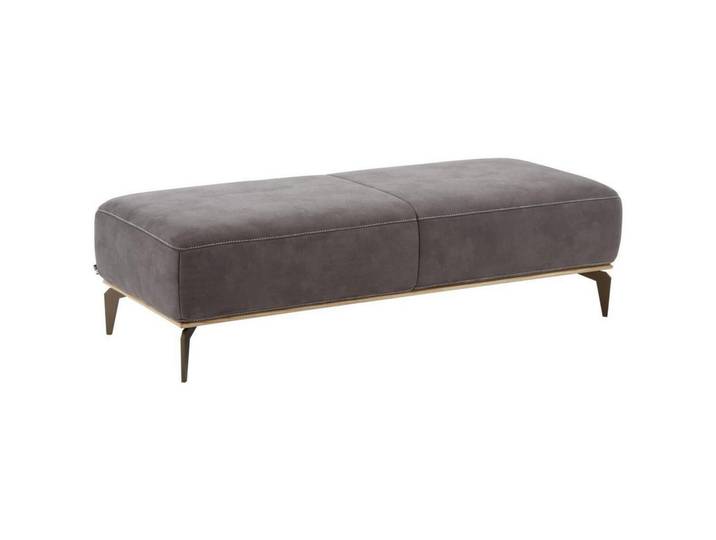 Valnatura Hocker, Mokka, Metall, rechteckig, 151x44x61 cm, Goldenes M, Lederauswahl, Stoffauswahl, Wohnzimmer, Sessel, Hocker, Sitzhocker
