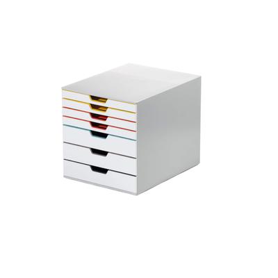 Durable Schubladenbox MIX 7 762727 7 Schübe grau/farbig