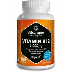 vitamaze VITAMIN B12 1.000 Mikrogramm 180 St Tabletten