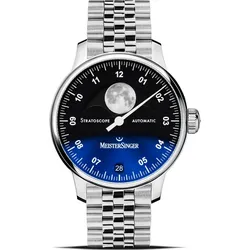 Meistersinger Meisterstücke Stratoscope ST982 - blau,schwarz,silber - 43mm