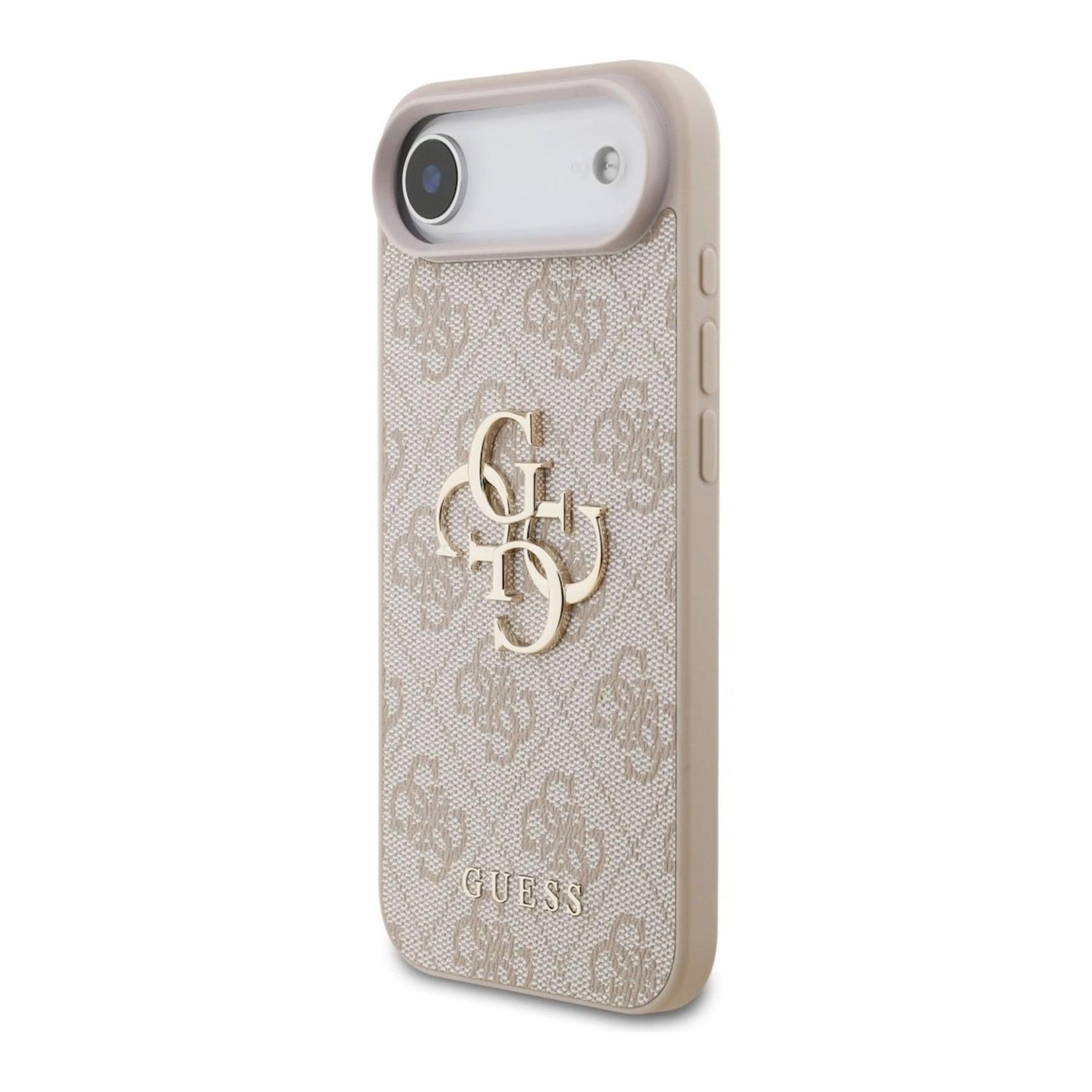 Guess Apple iPhone 17 Air 4G Big Logo Schutz Hülle Case Cover Etui Pink