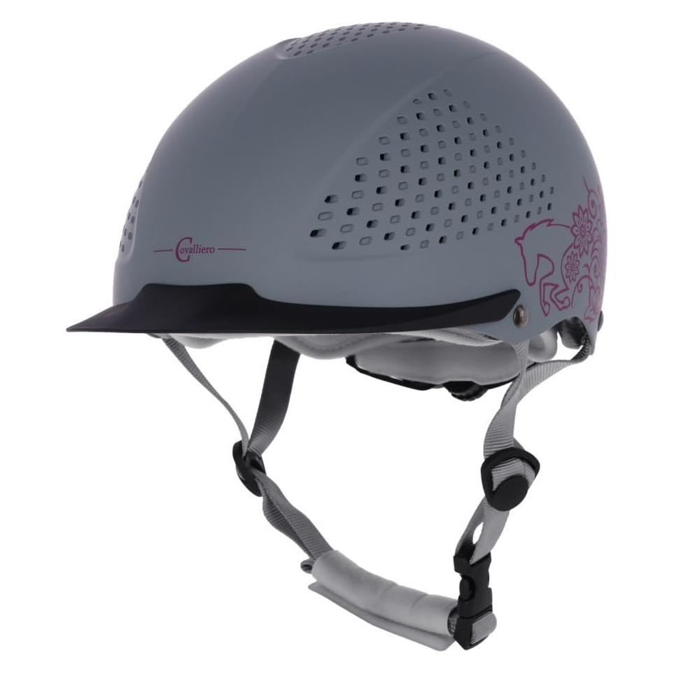 Kerbl Covalliero Reithelm Beauty 2.0, Kinder, Kinderhelm, schwarz, Kopfumfang 48-54cm, stossfest, sch (67287316)