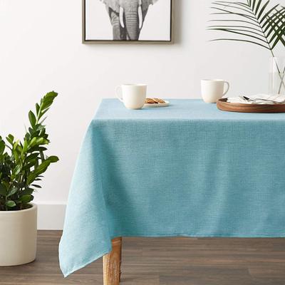 Violet Linen European Solid Linen Look Pattern Tablecloth