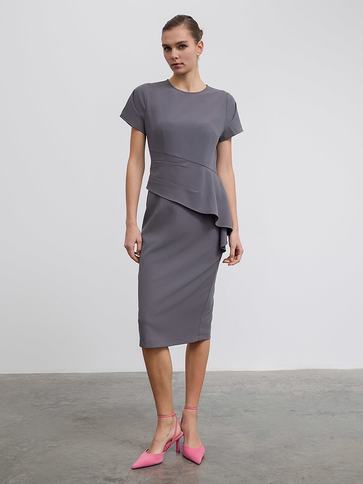 BGN Kleid in Anthrazit - 34