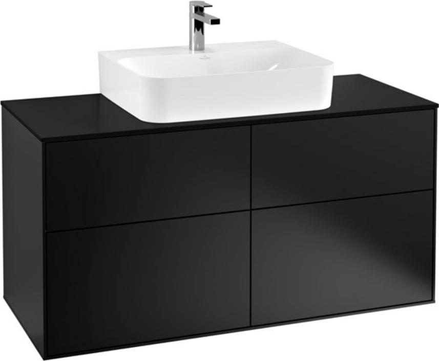 V&B Waschtischunterschrank Finion 120x60,3cm, Abd.-Pl. bla m, bla m Lac