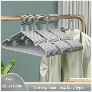 Smart Shopping Spot Durable No Slip Metal Clothes Hangers Space Saving Organizer For Bedroom, Closet, And Laundry grey